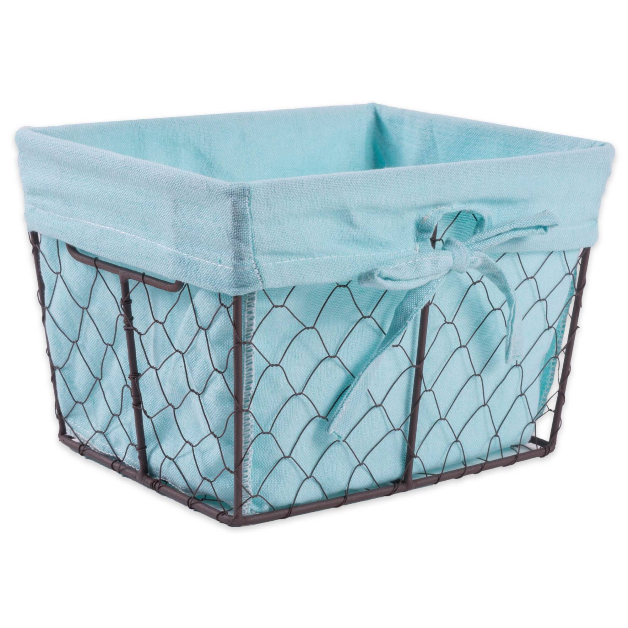 DII® Aqua Lined Chicken Wire Basket Set